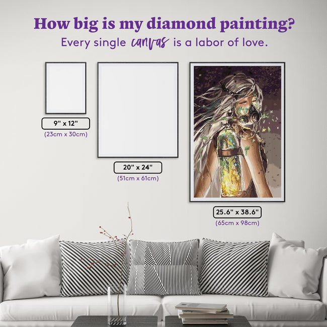 Diamond Painting Rebreathe 25.6" x 38.6" (65cm x 98cm) / Square with 43 Colors including 3 ABs and 1 Fairy Dust Diamond / 102,573