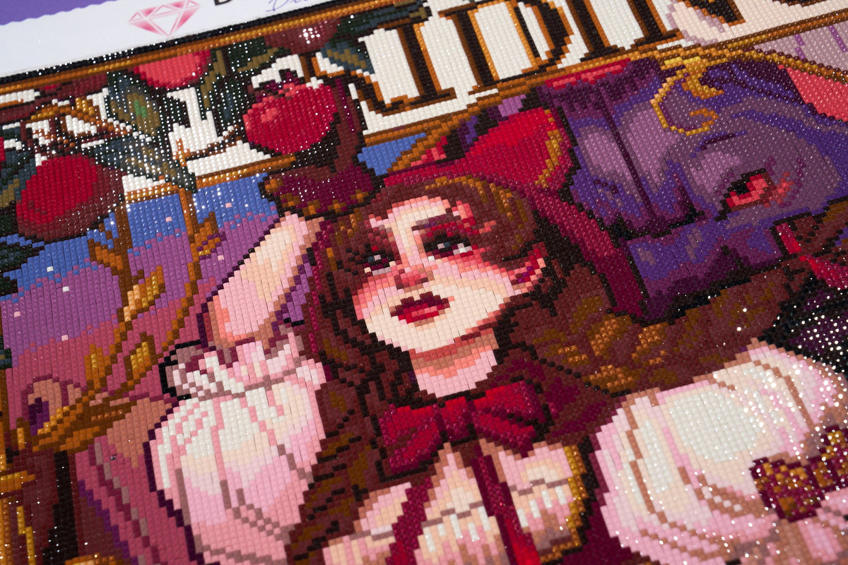 Diamond Painting Red Riding Hood 20.5" x 36.5" (52cm x 92.6cm) / Square with 56 Colors including 6 Fairy Dust Diamonds / 77,748