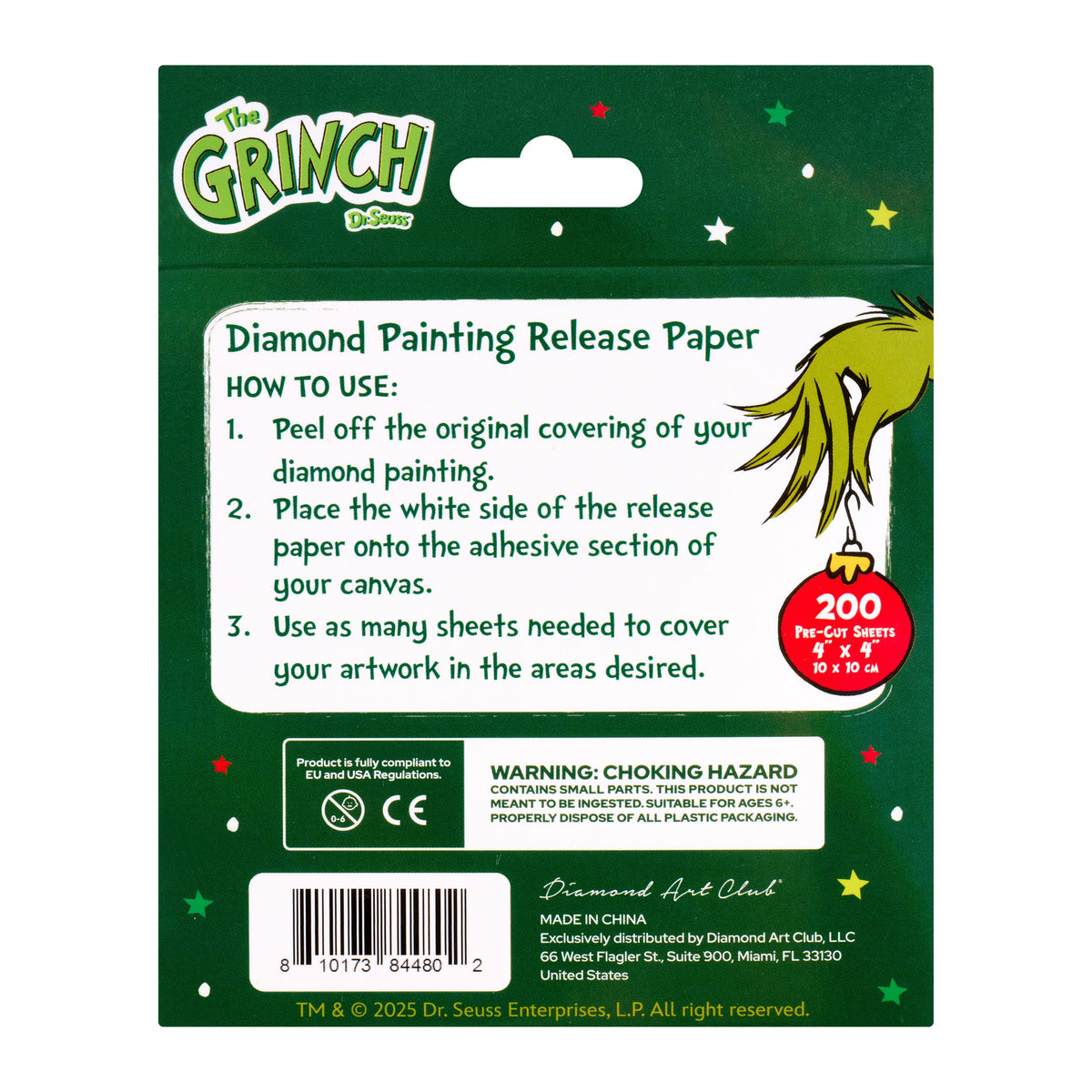 Diamond Painting Release Paper - Grinch