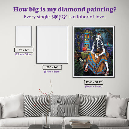 Diamond Painting Remember Me 27.6" x 34.7" (70cm x 88cm) / Square with 95 Colors including 4 ABs and 4 Fairy Dust Diamonds / 99,193