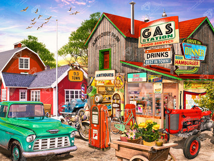 Diamond Painting Rest Area 36.6" x 27.6" (92.8cm x 69.9cm) / Square with 84 Colors including 2 ABs and 3 Fairy Dust Diamonds / 104,813