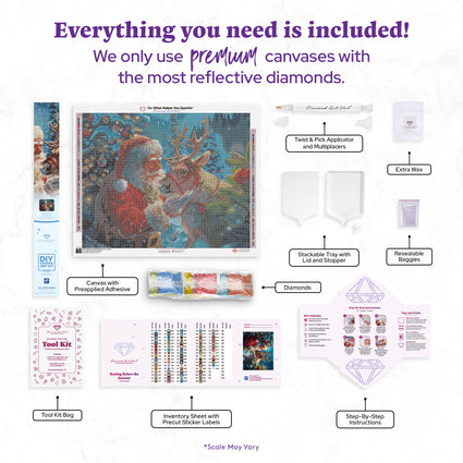 Diamond Painting Resting Before the Journey 29.5" x 23.6" (74.9cm x 60cm) / Square with 81 Colors including 3 ABs and 4 Fairy Dust Diamonds / 72,541