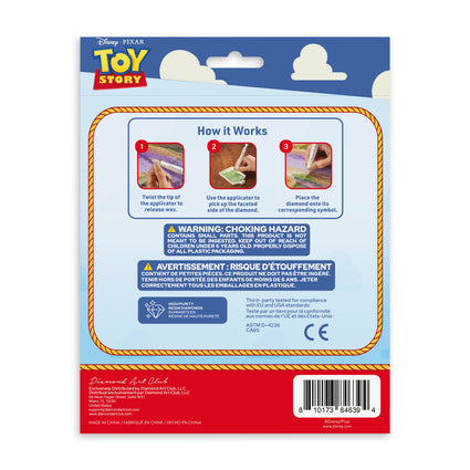 Diamond Painting Rex - Sparkle Pals™ 5.3" x 5.2" (13.4cm x 13.3cm) / Round with 4 Colors including 3 Fairy Dust Diamonds / 490