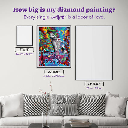 Diamond Painting Rise Above 28" x 22" (70.7cm x 55.8cm) / Square with 48 Colors including 4ABs / 63,616