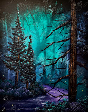 Diamond Painting River of Enchantment 22" x 28" (55.6cm x 70.7cm) / Round with 68 Colors including 1 AB and 3 Fairy Dust Diamonds / 51,914