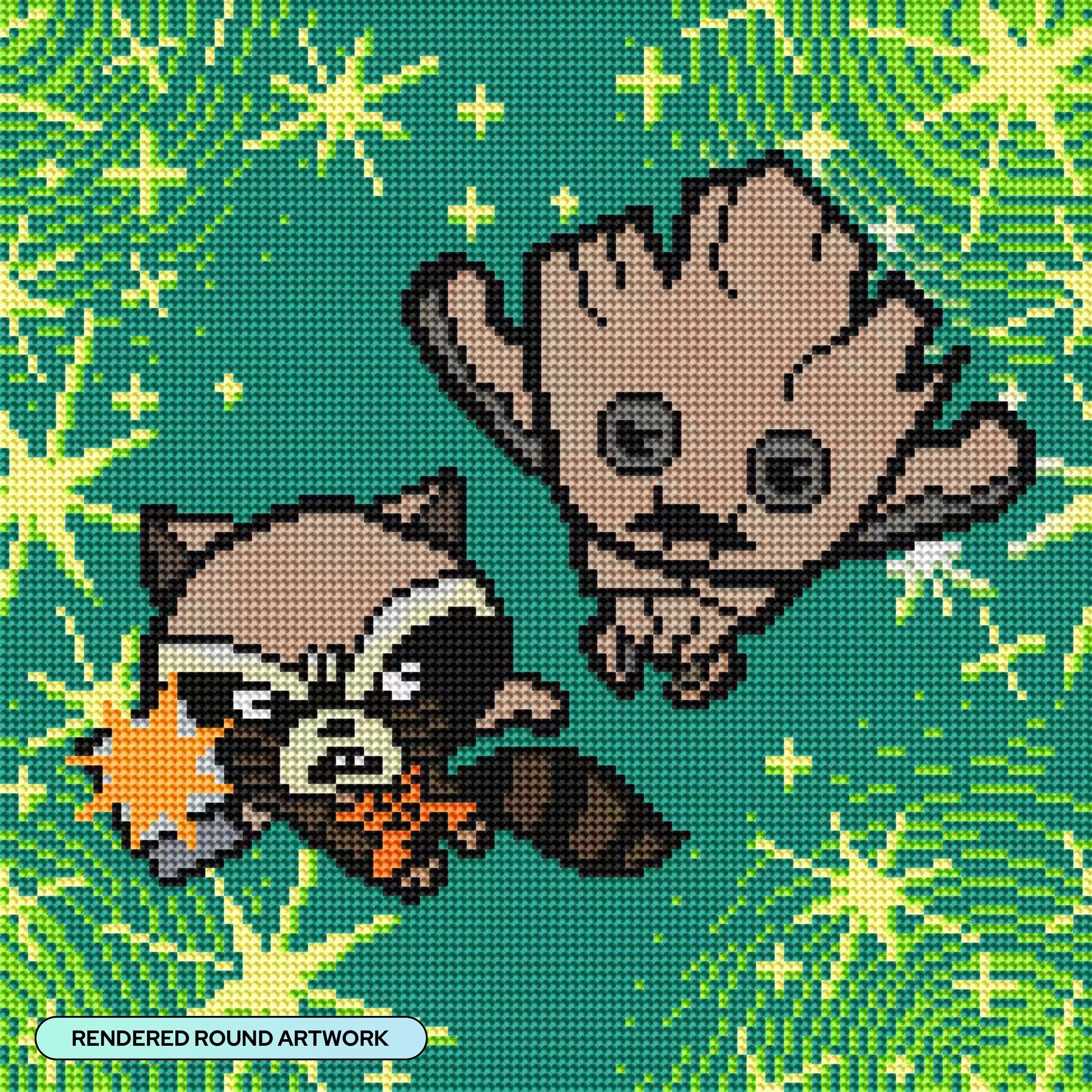 Rocket & Groot Diamond Art Kit | Diamond Art Club
