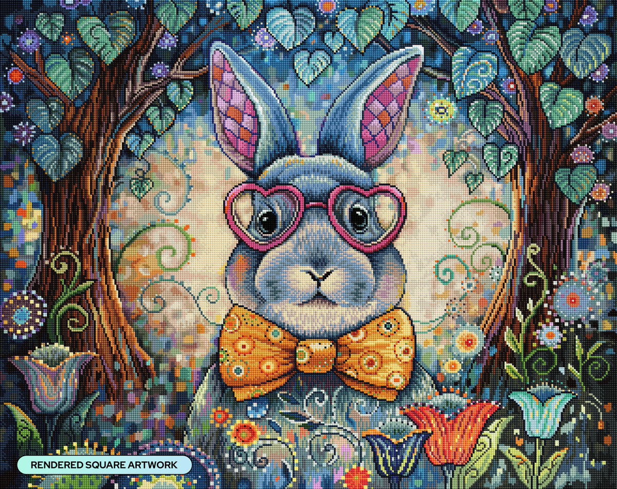 Diamond Painting Rosy Outlook 32.3" x 25.6" (81.9cm x 65cm) / Square with 93 Colors including 1 AB and 4 Fairy Dust Diamonds / 85,869