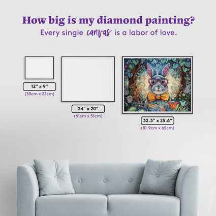 Diamond Painting Rosy Outlook 32.3" x 25.6" (81.9cm x 65cm) / Square with 93 Colors including 1 AB and 4 Fairy Dust Diamonds / 85,869