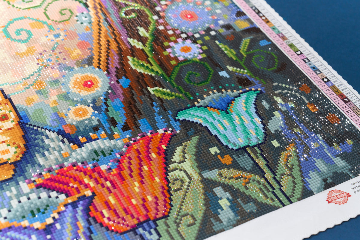 Diamond Painting Rosy Outlook 32.3" x 25.6" (81.9cm x 65cm) / Square with 93 Colors including 1 AB and 4 Fairy Dust Diamonds / 85,869