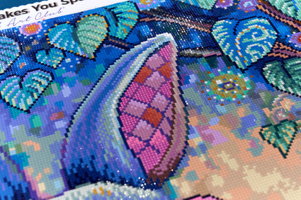 Diamond Painting Rosy Outlook 32.3" x 25.6" (81.9cm x 65cm) / Square with 93 Colors including 1 AB and 4 Fairy Dust Diamonds / 85,869