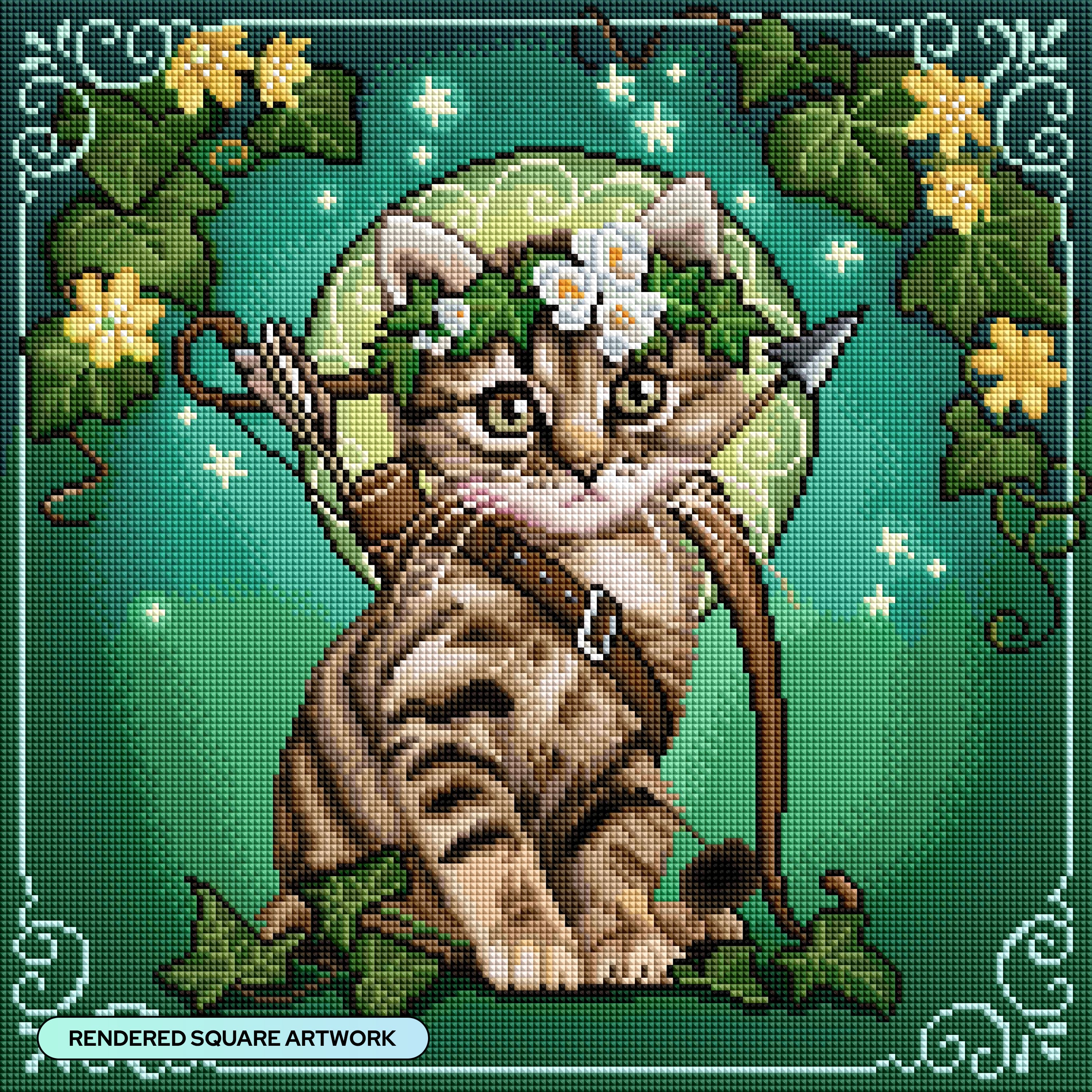 Sagittarius Zodiac Kitten – Diamond Art Club