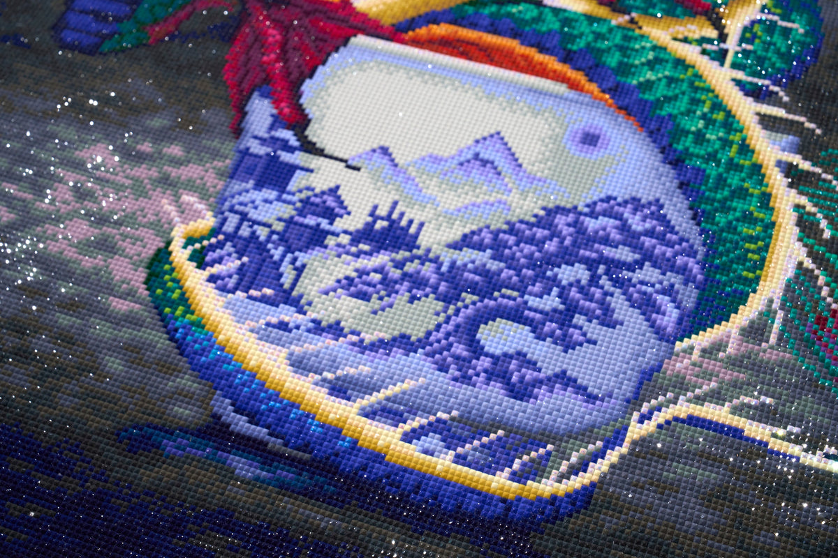 Diamond Painting Sake Dragon 27.6" x 35" (69.9cm x 88.9cm) / Square with 71 Colors including 2 ABs and 6 Fairy Dust Diamonds / 100,317