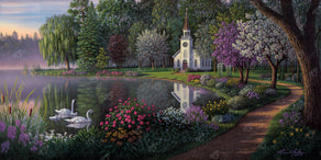 Diamond Painting Sanctuary 47.2" x 23.6" (119.7cm x 60cm) / Square With 76 Colors Including 3 ABs and 5 Fairy Dust Diamonds / 115,921