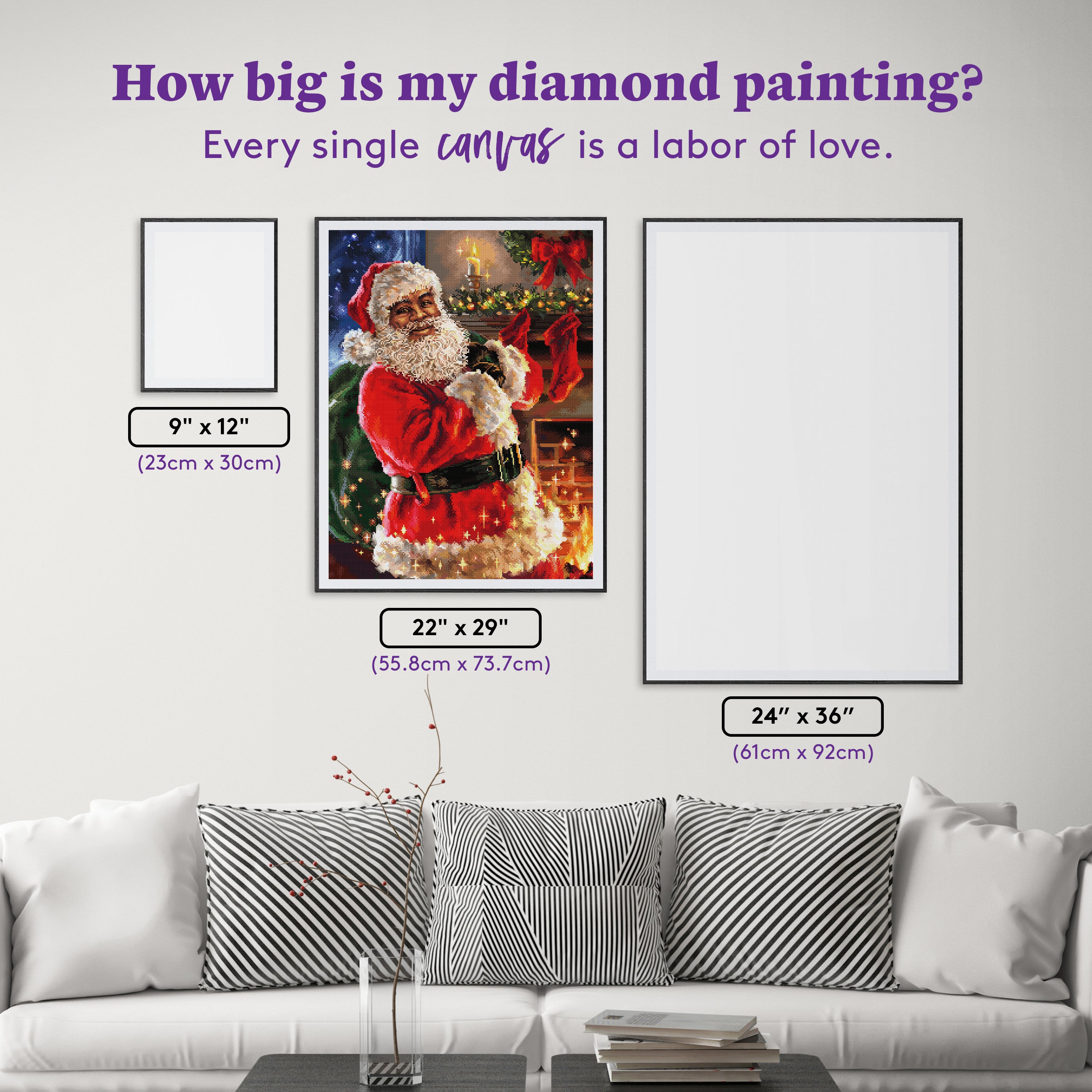 Santa's Merry Magic Diamond Painting Kit – Diamond Art Club