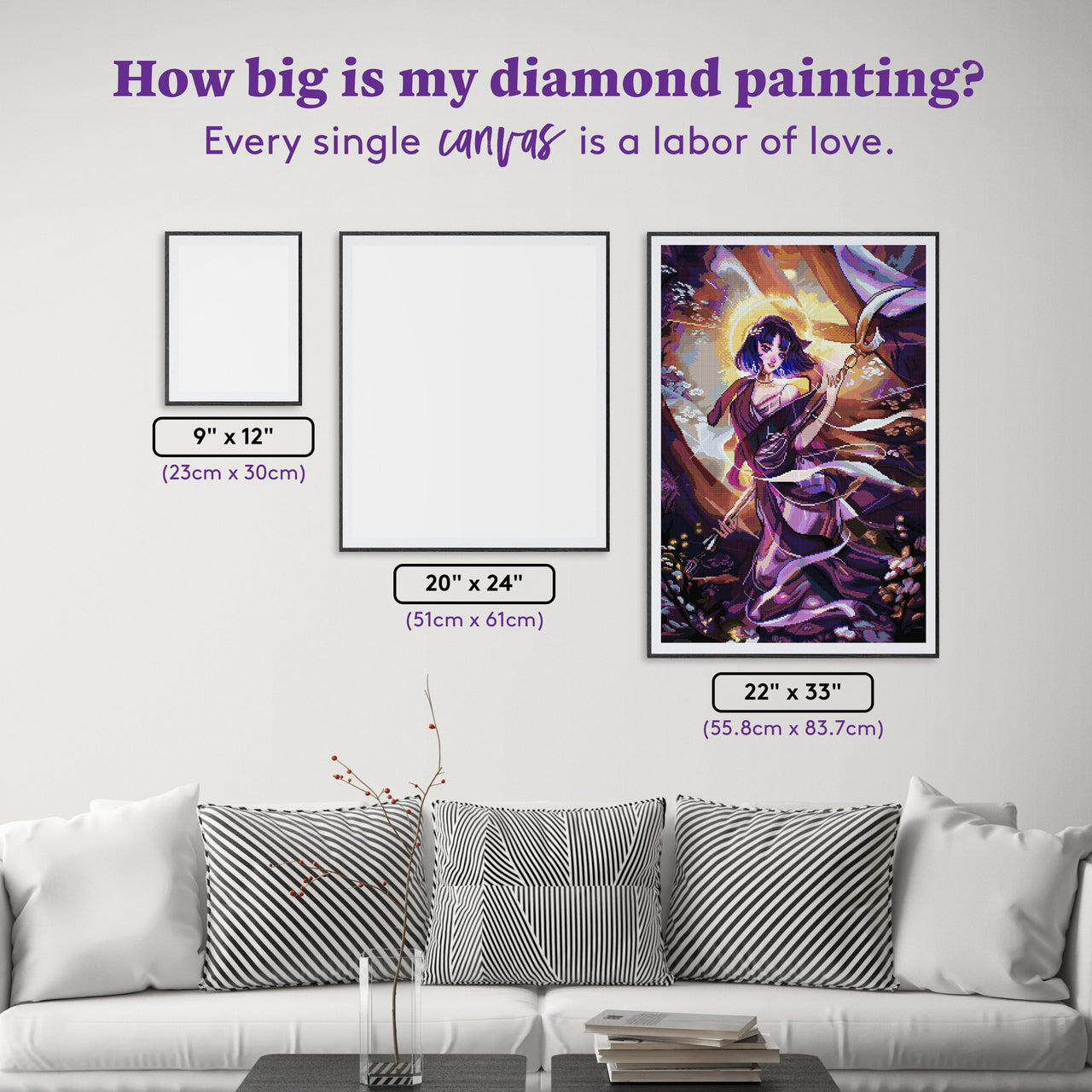 Diamond Painting Saturn 22" x 33" (55.8cm x 83.7cm) / Square with 59 Colors including 3 ABs and 2 Fairy Dust Diamonds / 75,264