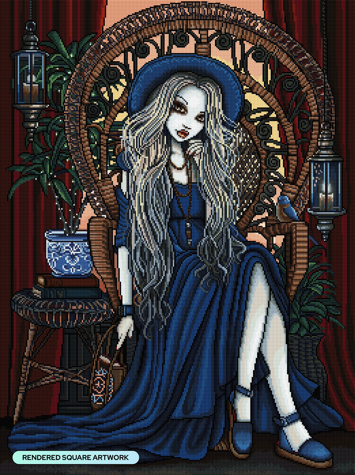 Diamond Painting Savannah 25.6" x 34.3" (65cm x 86.9cm) / Square with 46 Colors including 3 ABs and 1 Iridescent Diamond and 3 Fairy Dust Diamonds / 91,089