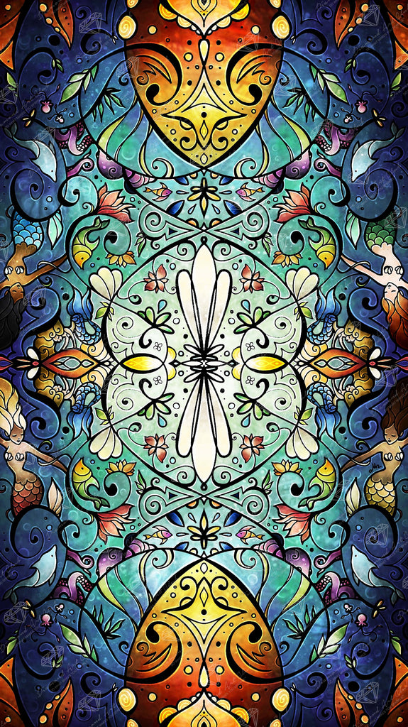 Sea Melody — 21.7″ x 38.6″ (55cm x 98cm) / Square With 41 Colors including 1 AB / 83,160