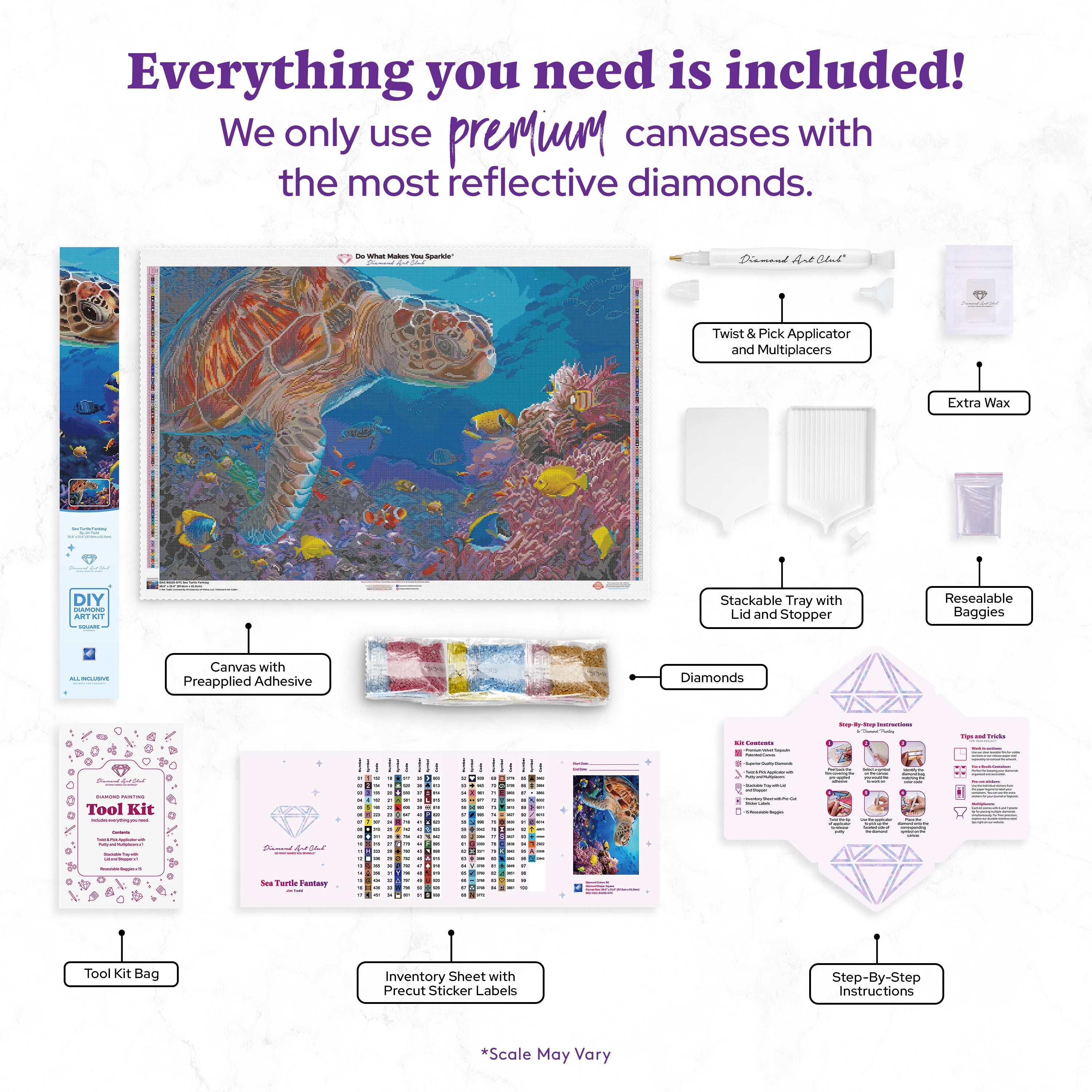 Sea Turtle Fantasy – Diamond Art Club