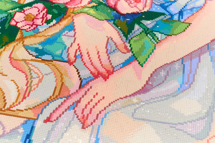 Diamond Painting Serenity 23.6" x 43.7" (60cm x 110.8cm) / Square with 92 Colors including 2 ABs and 7 Fairy Dust Diamonds / 107,245
