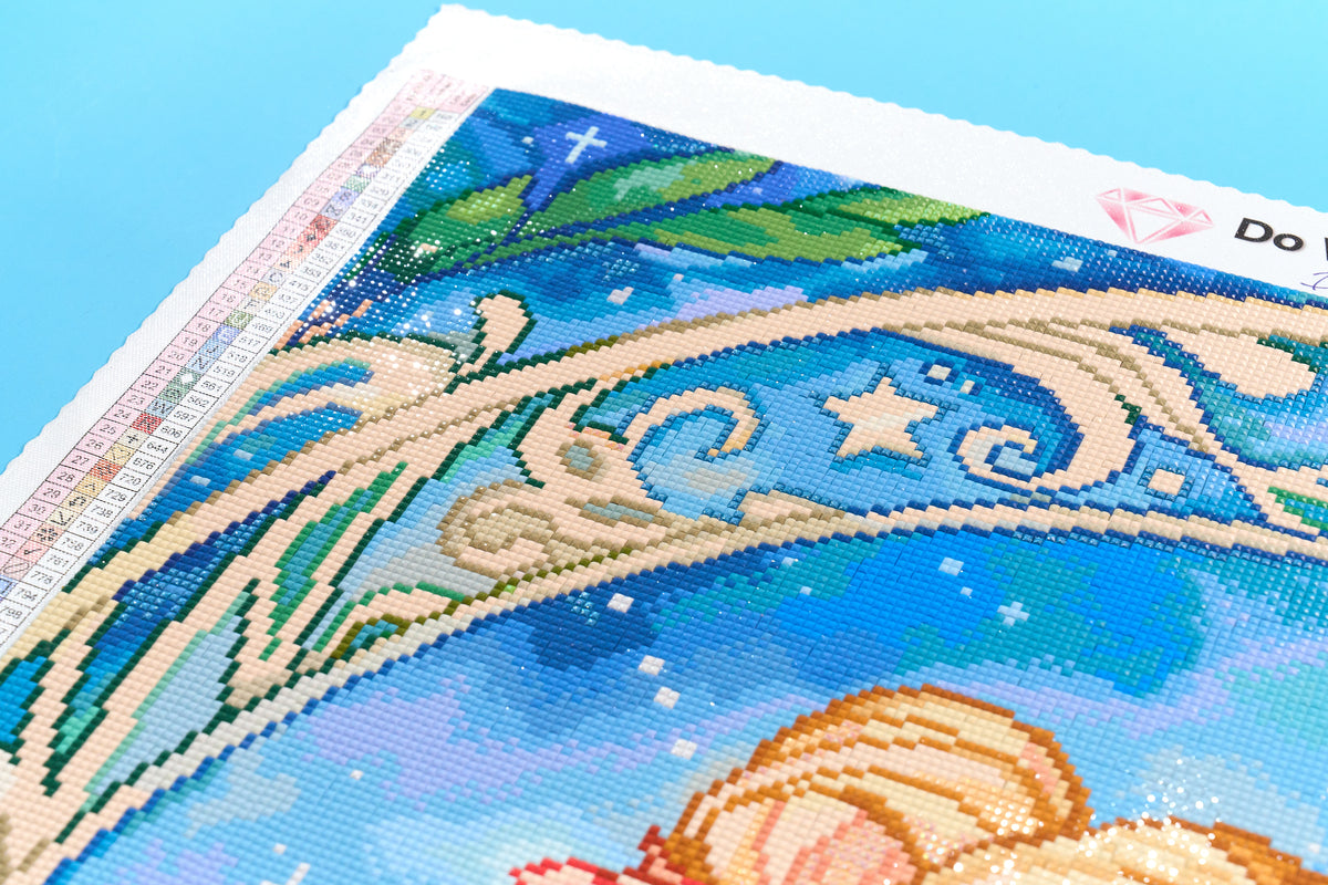 Diamond Painting Serenity 23.6" x 43.7" (60cm x 110.8cm) / Square with 92 Colors including 2 ABs and 7 Fairy Dust Diamonds / 107,245