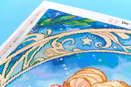 Diamond Painting Serenity 23.6" x 43.7" (60cm x 110.8cm) / Square with 92 Colors including 2 ABs and 7 Fairy Dust Diamonds / 107,245
