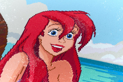 Diamond Painting She's Got Legs! 42.9" x 27.6" (108.8cm x 69.9cm) / Square with 67 Colors including 5 Fairy Dust Diamonds / 122,797