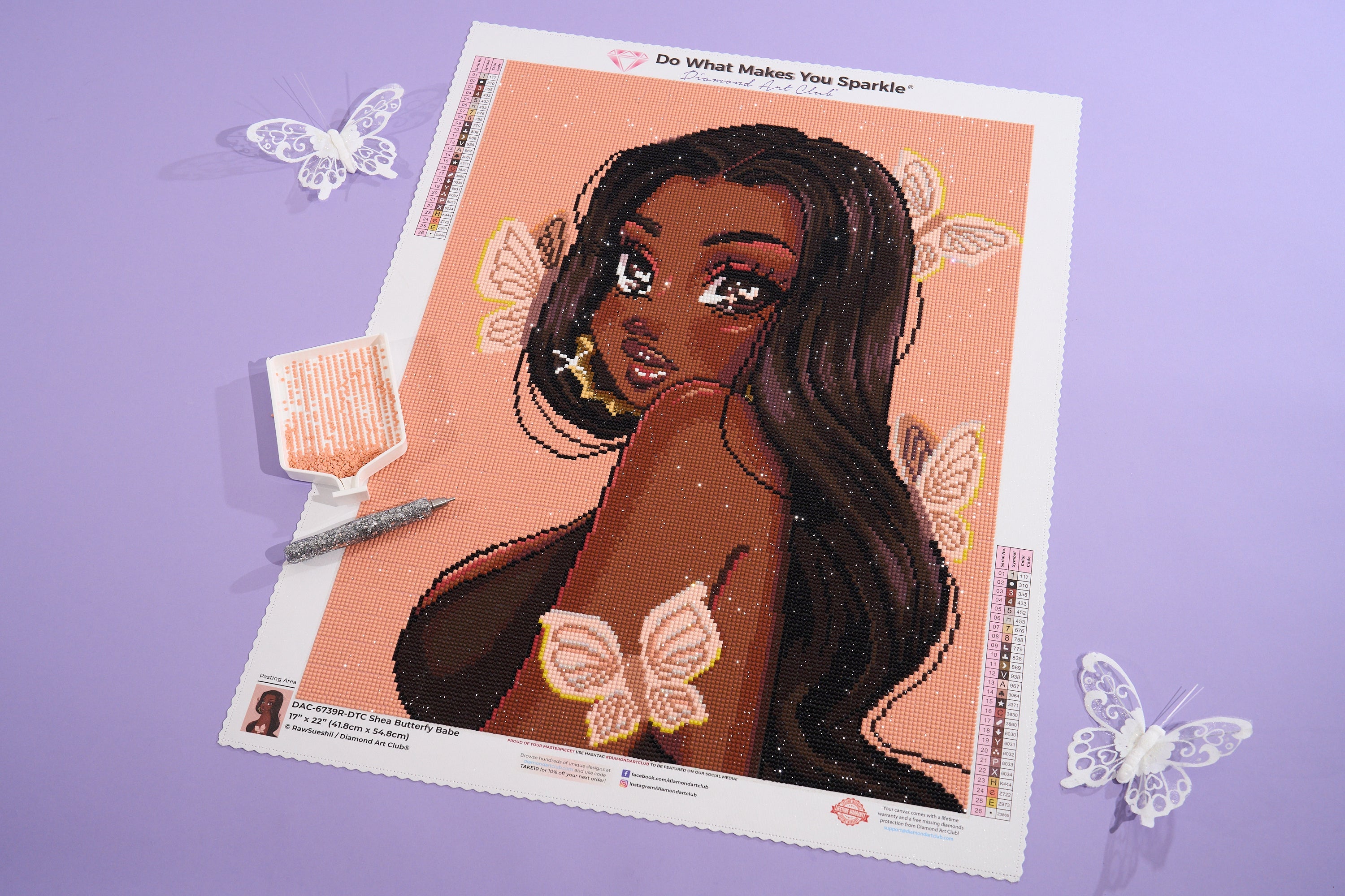 Shea Butterfly Babe – Diamond Art Club