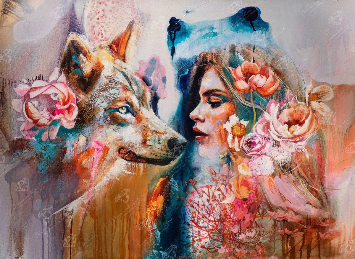 Diamond Painting Show Me Love 30" x 22" (76.2cm x 55.8cm) / Square with 91 Colors including 3 ABs and 3 Fairy Dust Diamonds / 68,544