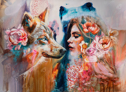 Diamond Painting Show Me Love 30" x 22" (76.2cm x 55.8cm) / Square with 91 Colors including 3 ABs and 3 Fairy Dust Diamonds / 68,544