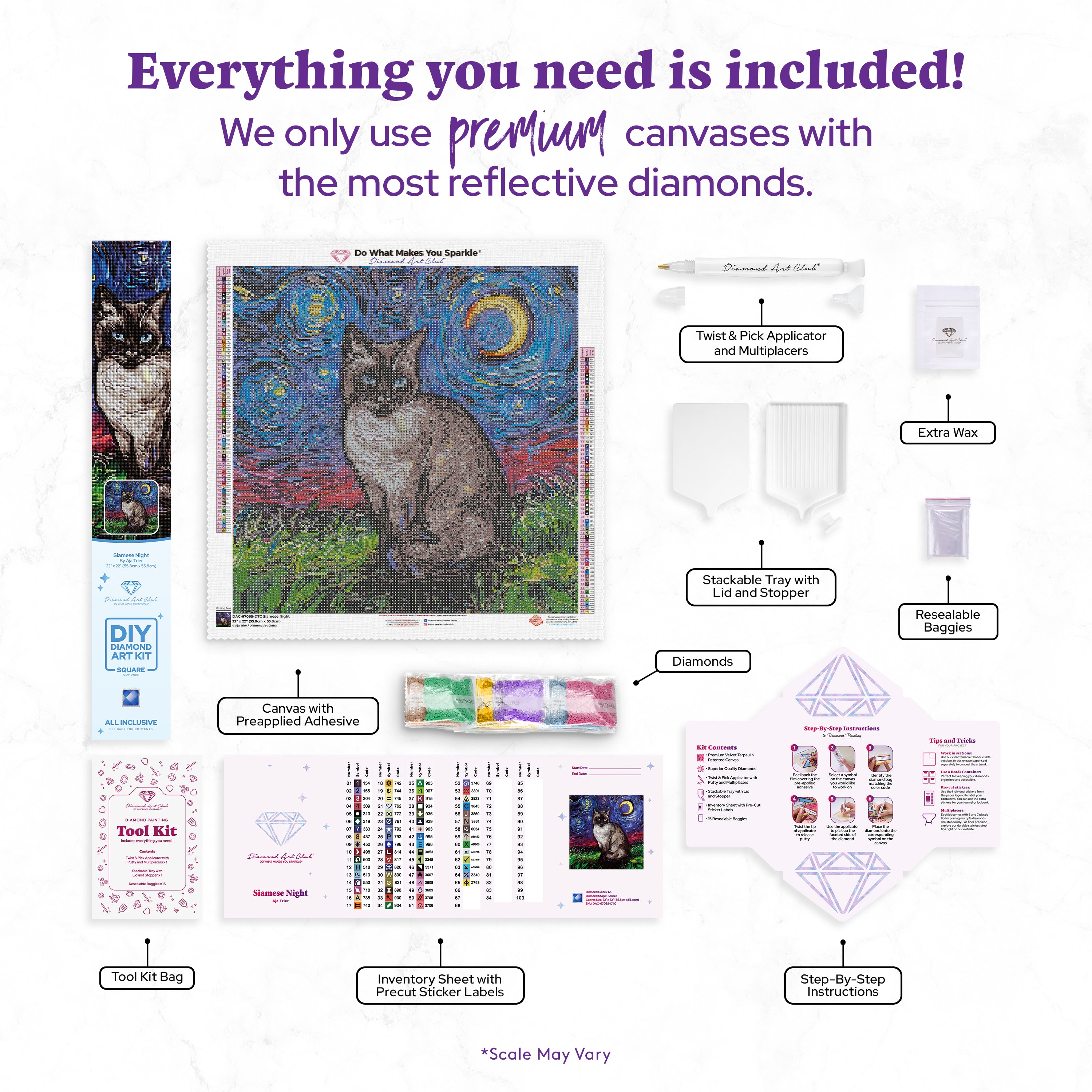Siamese Night – Diamond Art Club