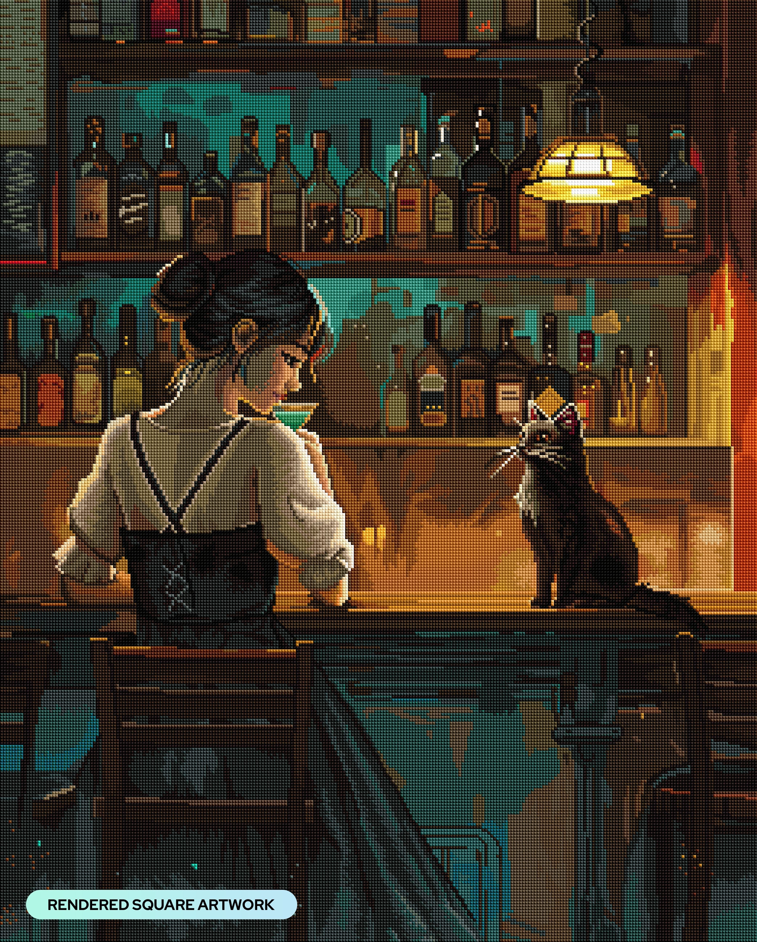Sipping with Shadow – Diamond Art Club