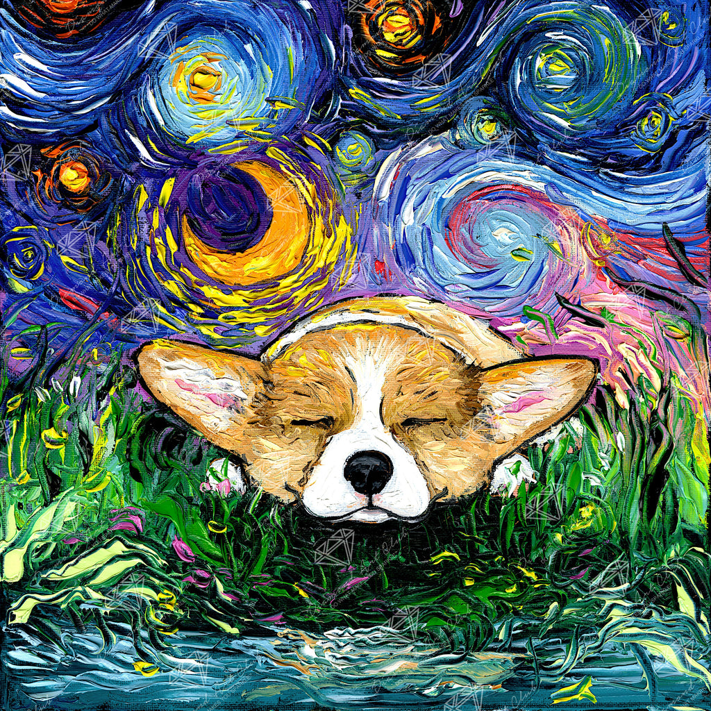 Sleepy Corgi Night