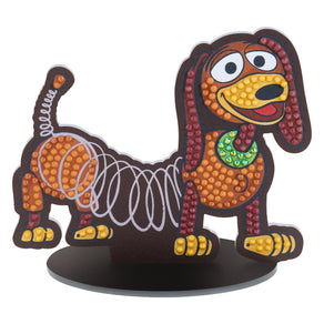 Diamond Painting Slinky Dog - Sparkle Pals™ 4.6" x 3.9" (11.6cm x 9.8cm) / Round with 5 Colors including 1 AB and 3 Fairy Dust Diamonds / 260