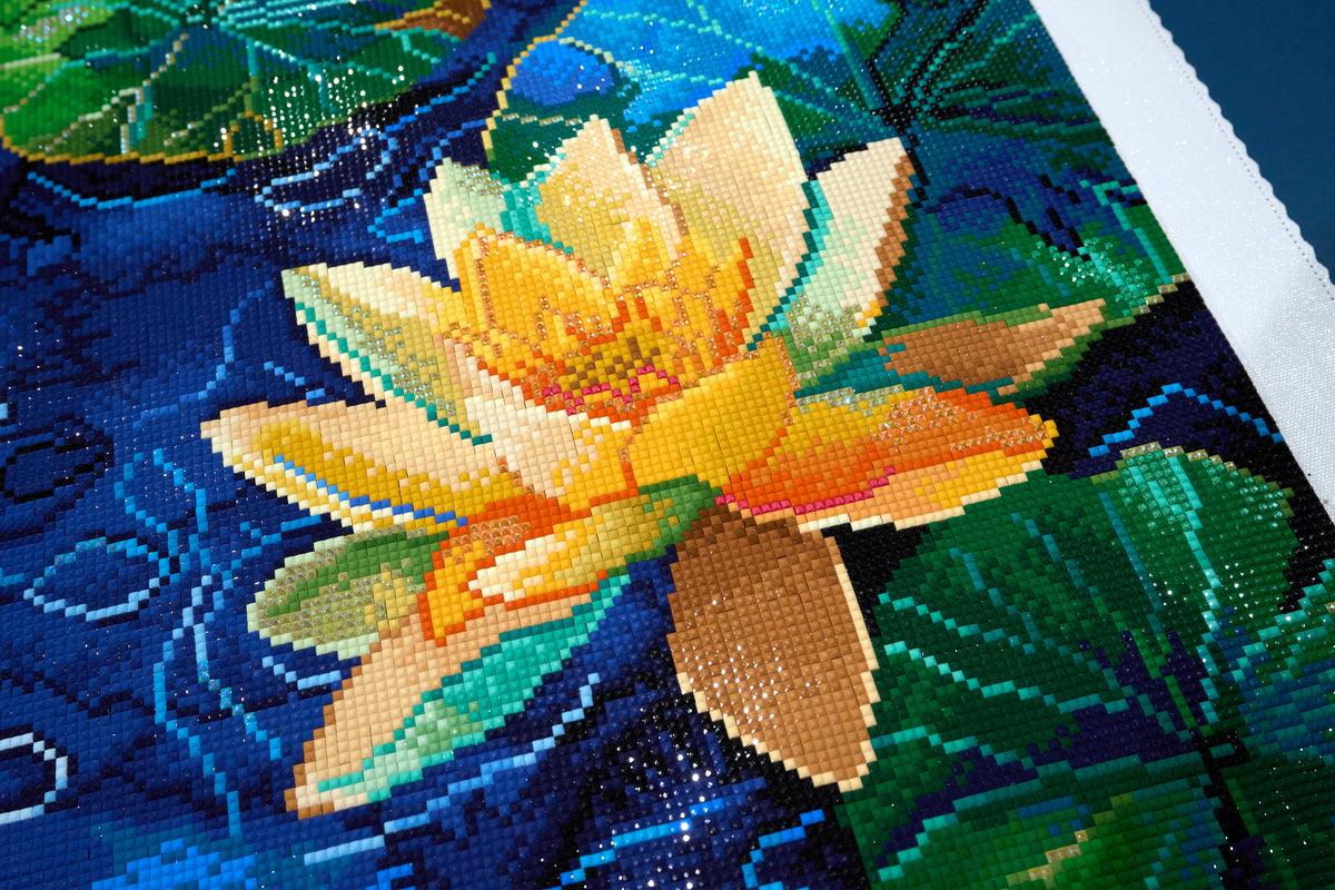 Diamond Painting Small Fish Big Pond 25.6" x 36.2" (65cm x 91.8cm) / Square with 66 Colors including 3 ABs and 3 Fairy Dust Diamonds / 96,309