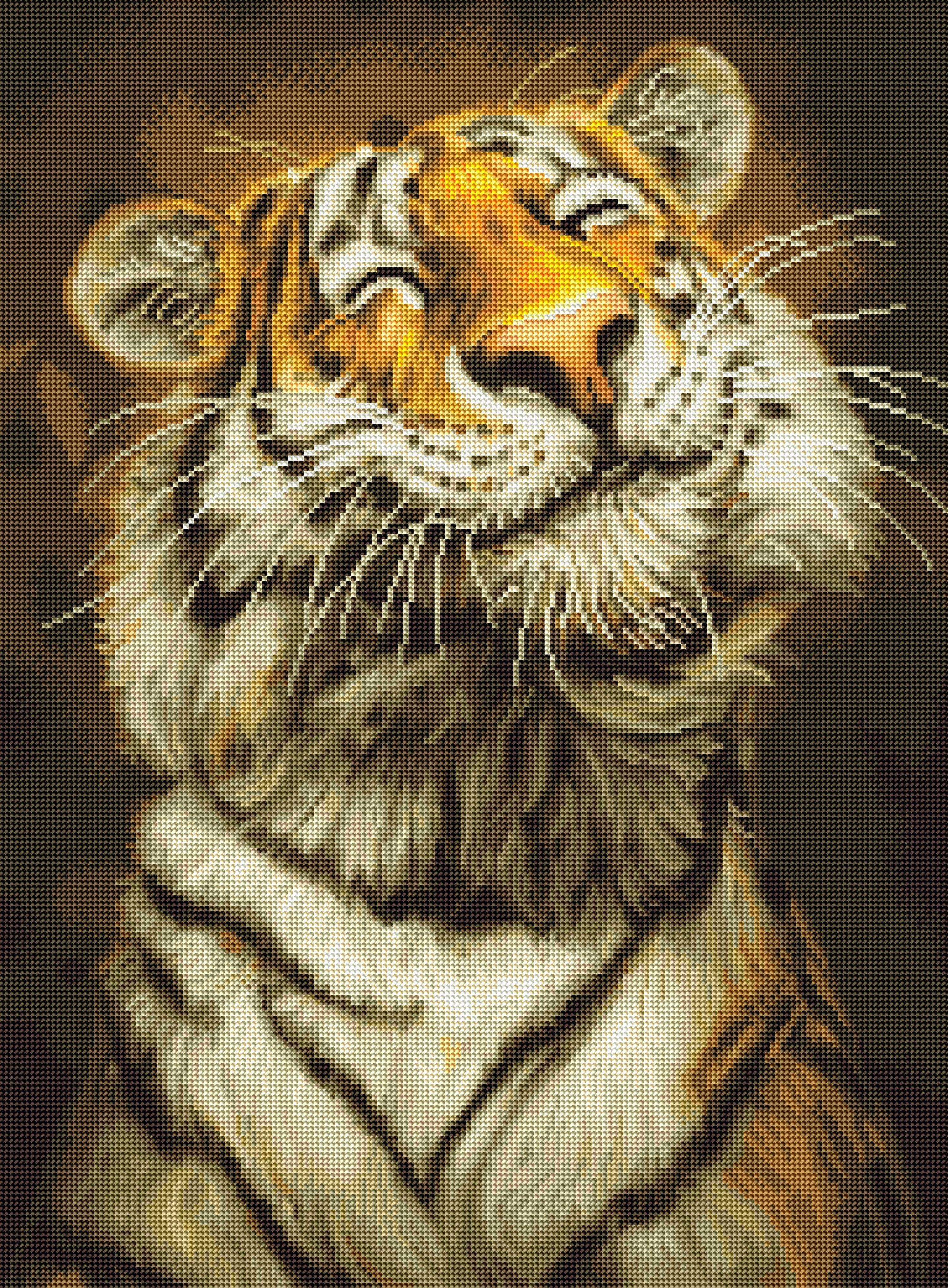 Smiling Tiger Diamond Painting Kit – Diamond Art Club