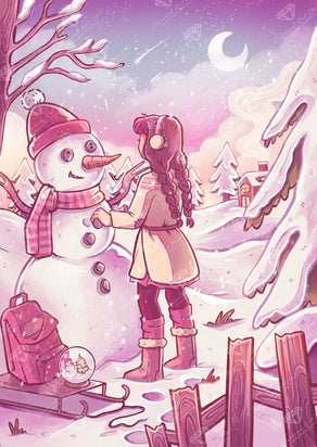 Diamond Painting Snow Globe Wish 22" x 31" (55.8cm x 78.7cm) / Square With 53 Colors Including 1 Frosted Diamond and 3 Fairy Dust Diamonds / 70,784