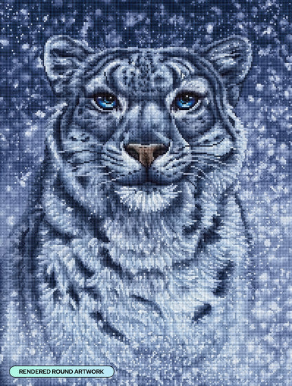 Diamond Painting Snow Queen 22" x 29" (55.8cm x 73.7cm / Round with 28 Colors including 2 ABs and 1 Fairy Dust Diamonds / 52,337