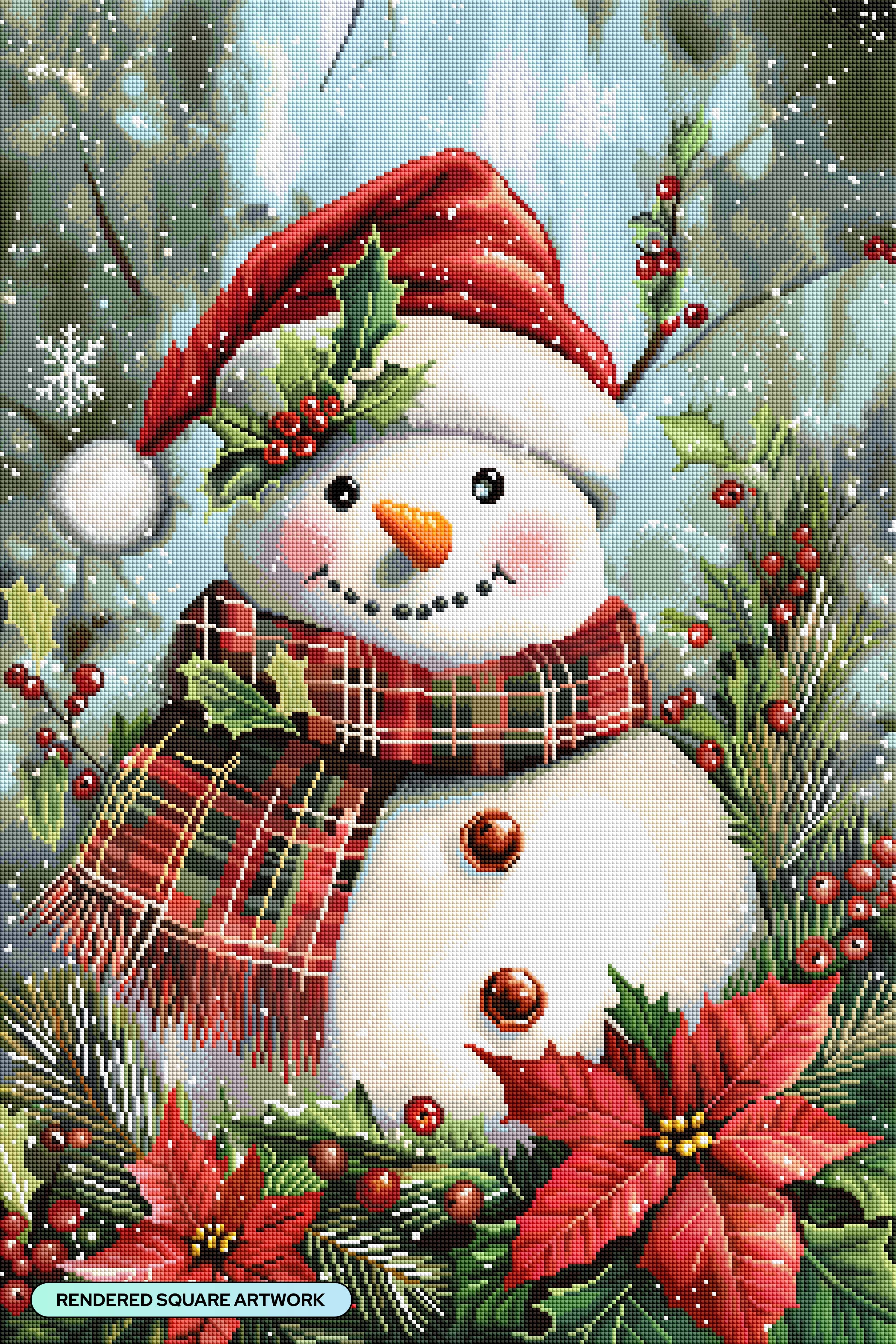 ダイヤモンドアートクラブ man Poinsettias Snowman Poinsettias – Diamond Art Club