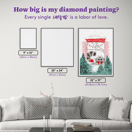 Diamond Painting So Close, Yet So Far 22" x 31" (55.8cm x 78.7cm) / Square With 30 Colors Including 2 ABs and 1 Special Diamond and 2 Fairy Dust Diamonds / 70,784
