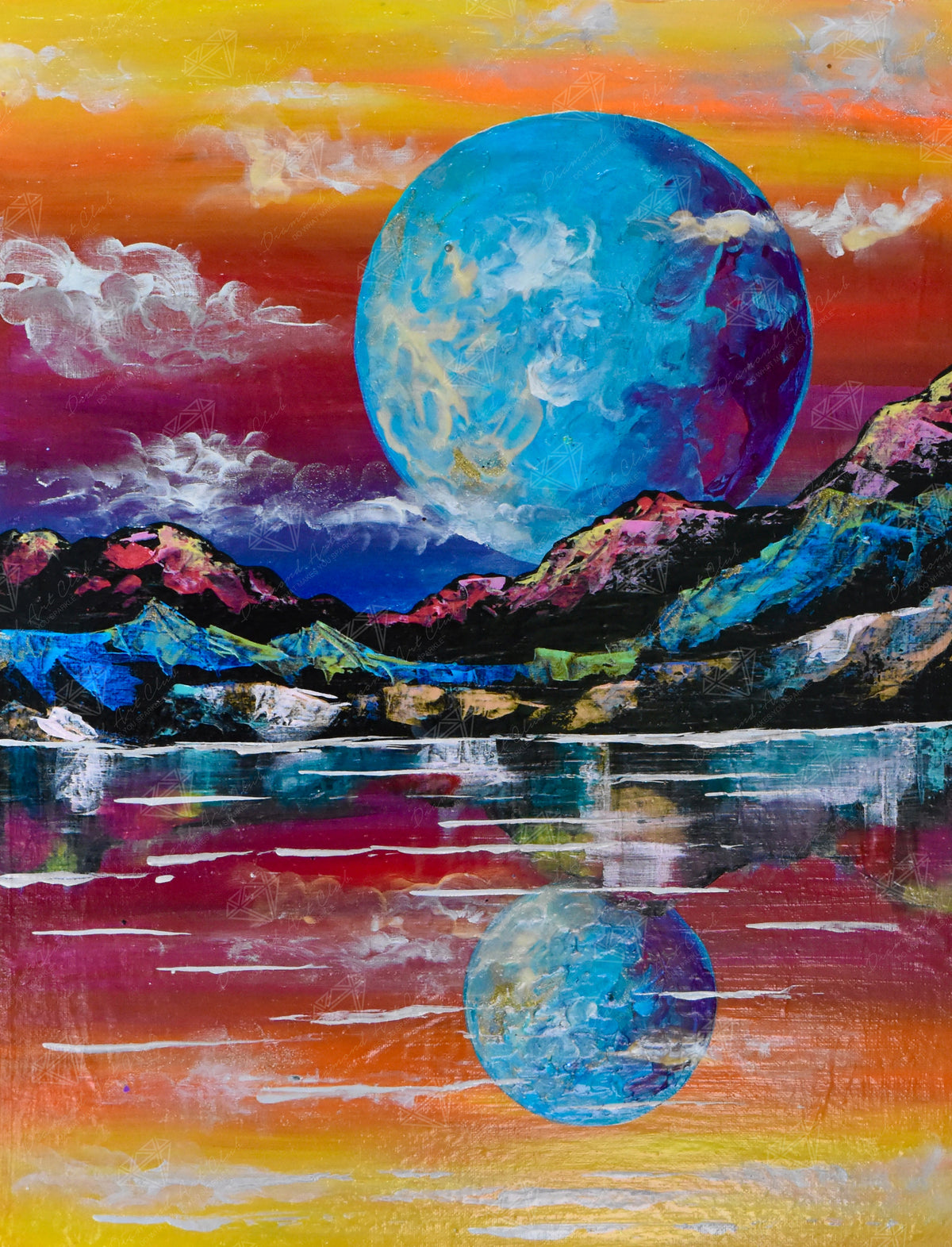 Diamond Painting Somewhere 17" x 22" (42.6cm x 55.8cm) / Round with 53 Colors including 4 ABs / 30,248