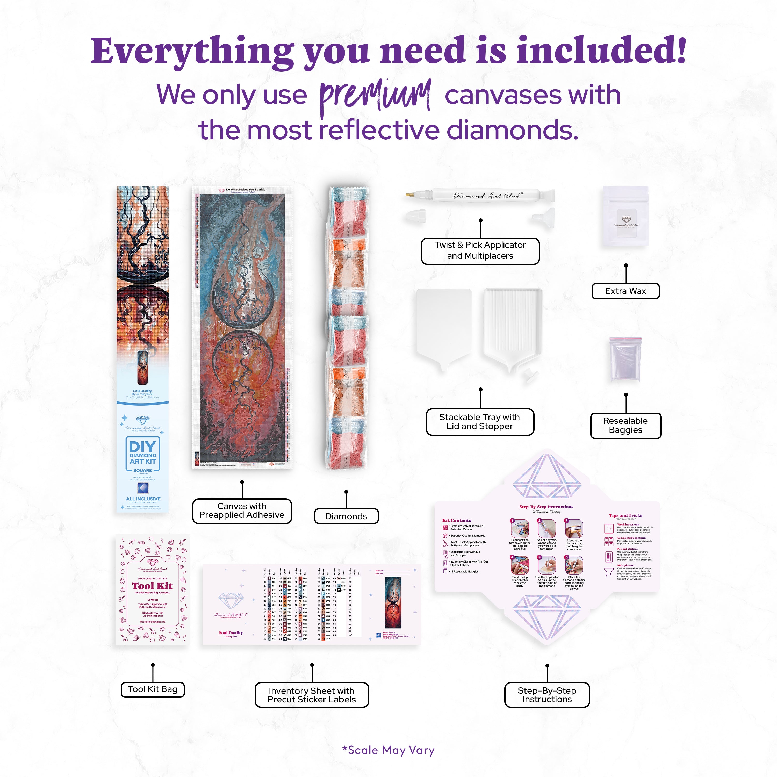 魂の二面性 ダイヤモンドペインティングキット – Diamond Art Club