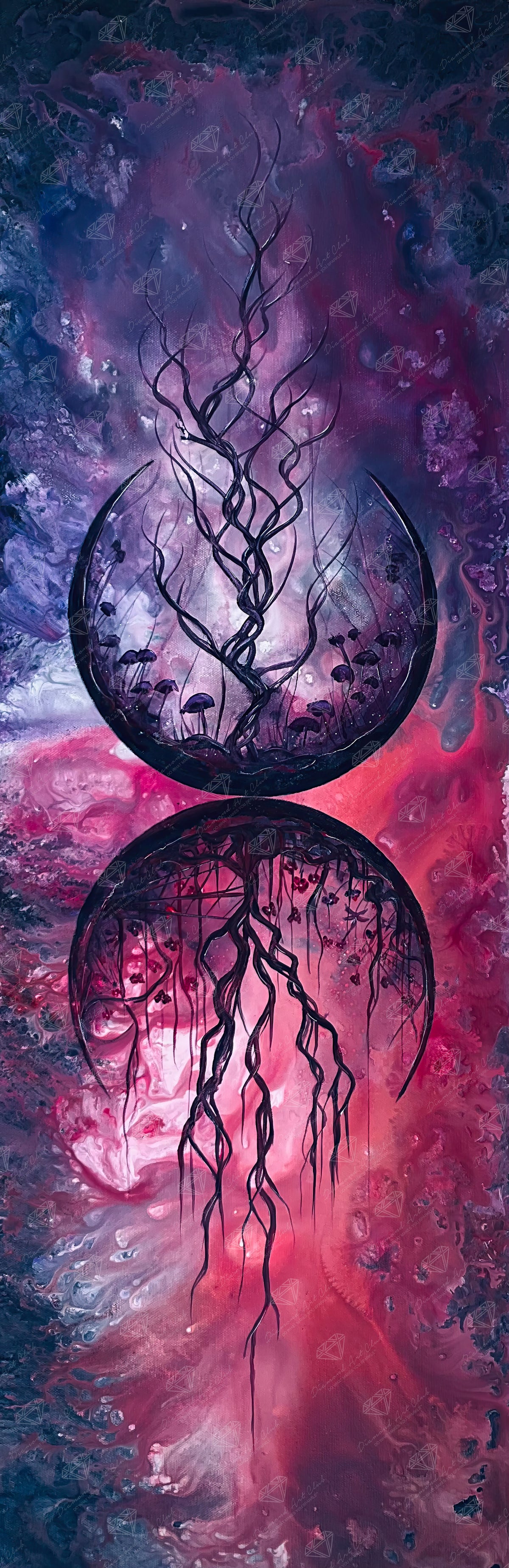 Diamond Painting Soul Inception 17" x 52" (42.8cm x 132cm) / Square with 56 Colors including 3 ABs and 2 Fairy Dust Diamonds / 91,160