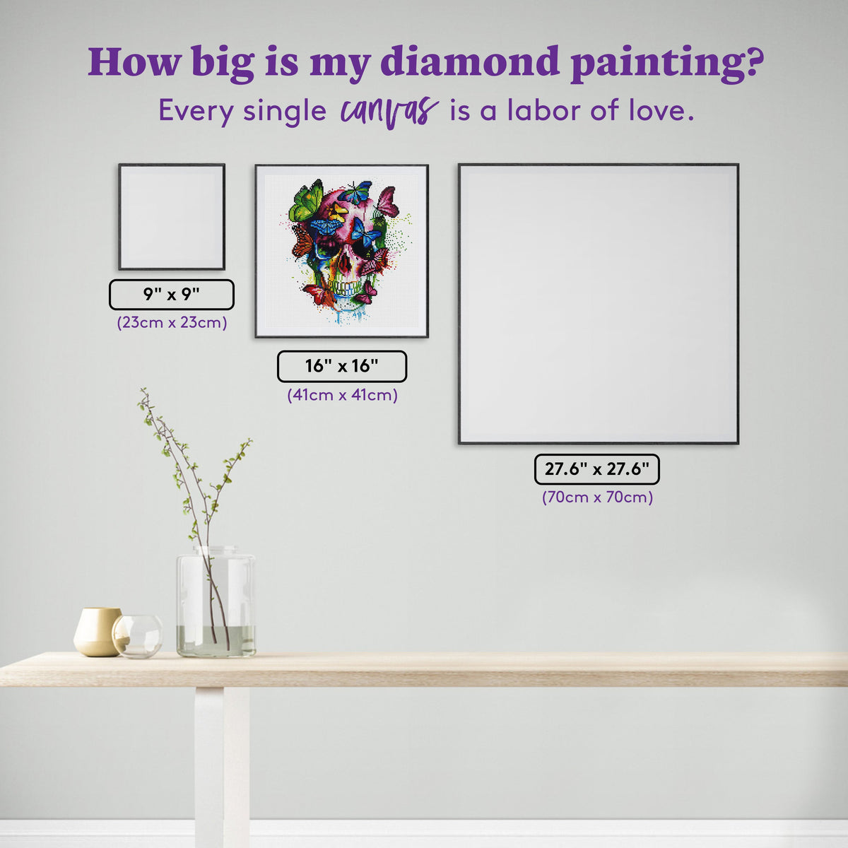 Diamond Painting Soul's Colors 16.1″ x 16.1″ (41cm x 41cm) / Round With 29 Colors Including 1 AB / 21,025