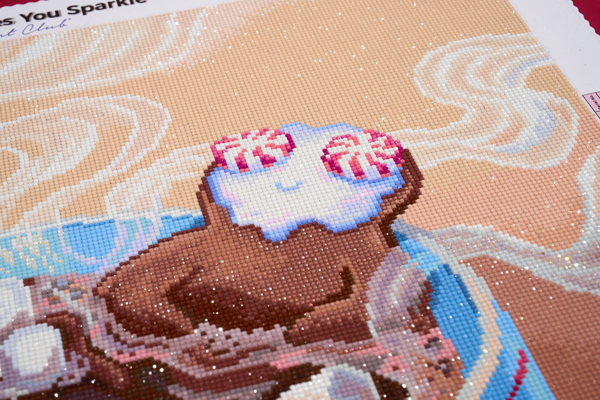 Diamond Painting Spa Day 27" x 20" (68.8cm x 50.6cm) / Round with 52 Colors including 2 ABs and 3 Fairy Dust Diamonds / 46,000