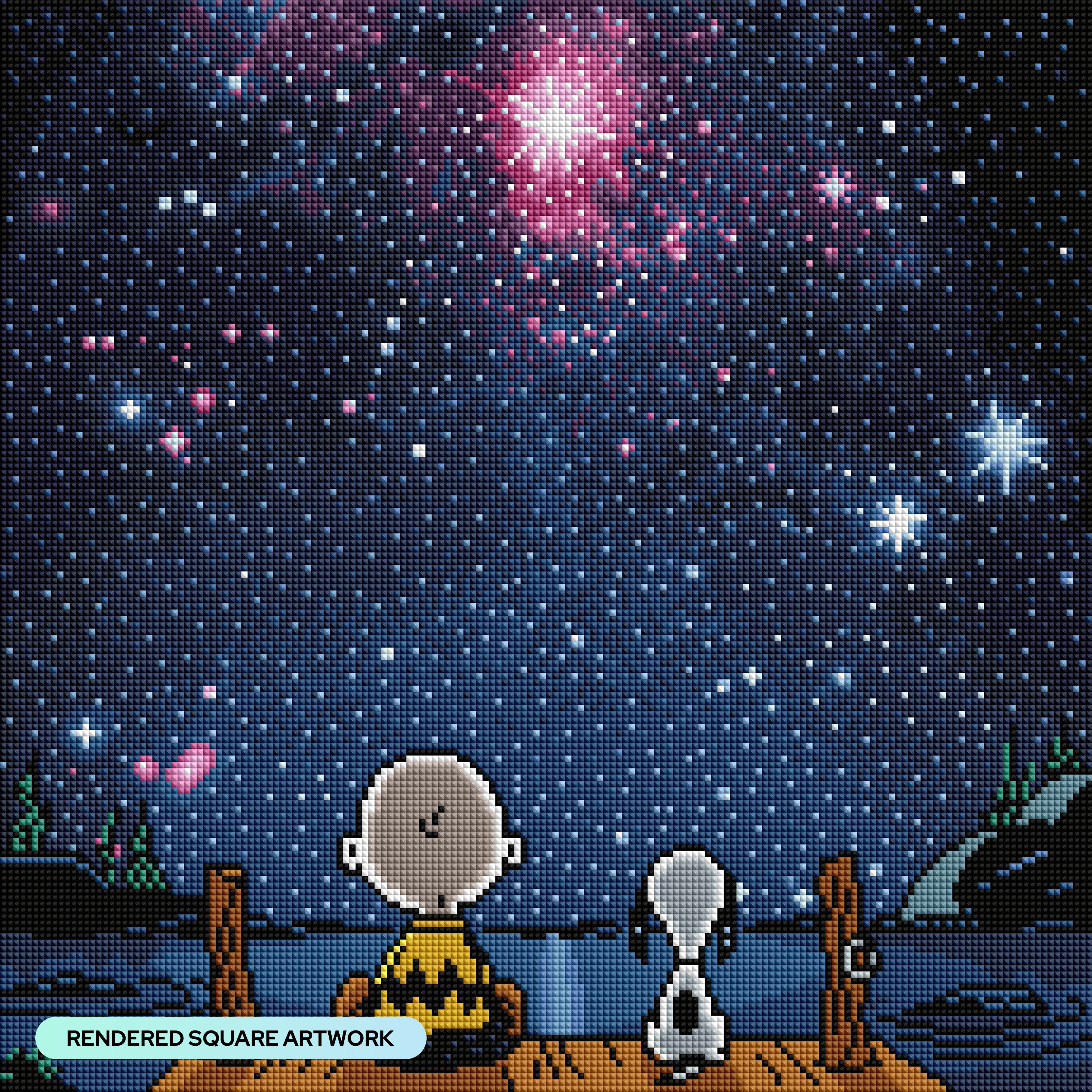 Spaced Out (Pre-Framed) – Diamond Art Club