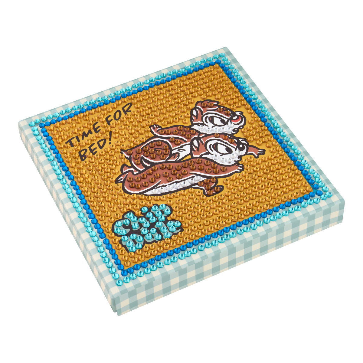 Diamond Painting Sparkle Boards - Chip & Dale Snooze Squad 6" x 6" (15cm x 15cm) / Round with 5 Colors including 5 Iridescent Diamonds / 851