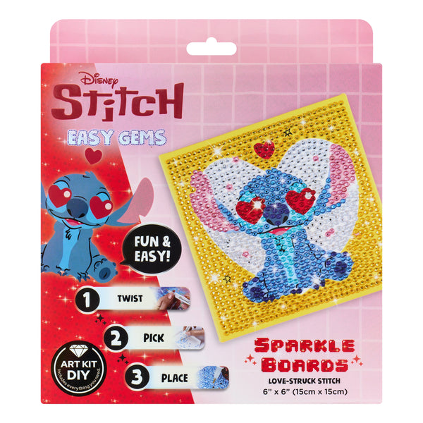 Stich Task Boards Easy Gem™ Sparkle Boards – Love-Struck Stitch™ – Diamond Art Club