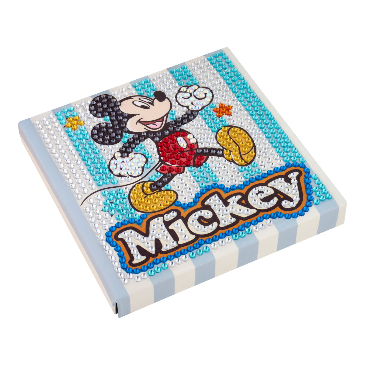 Diamond Painting Sparkle Boards - Mickey Magic 6" x 6" (15cm x 15cm) / Round with 8 Colors including 8 Iridescent Diamonds / 804