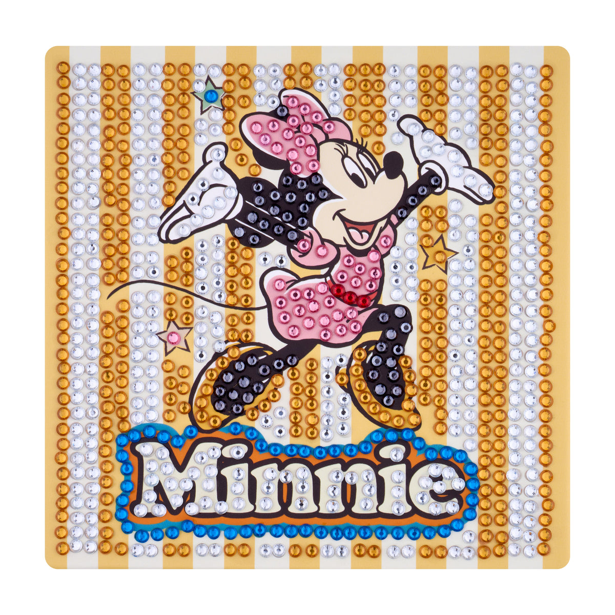 Diamond Painting Sparkle Boards - Minnie Joy 6" x 6" (15cm x 15cm) / Round with 6 Colors including 6 Iridescent Diamonds / 863