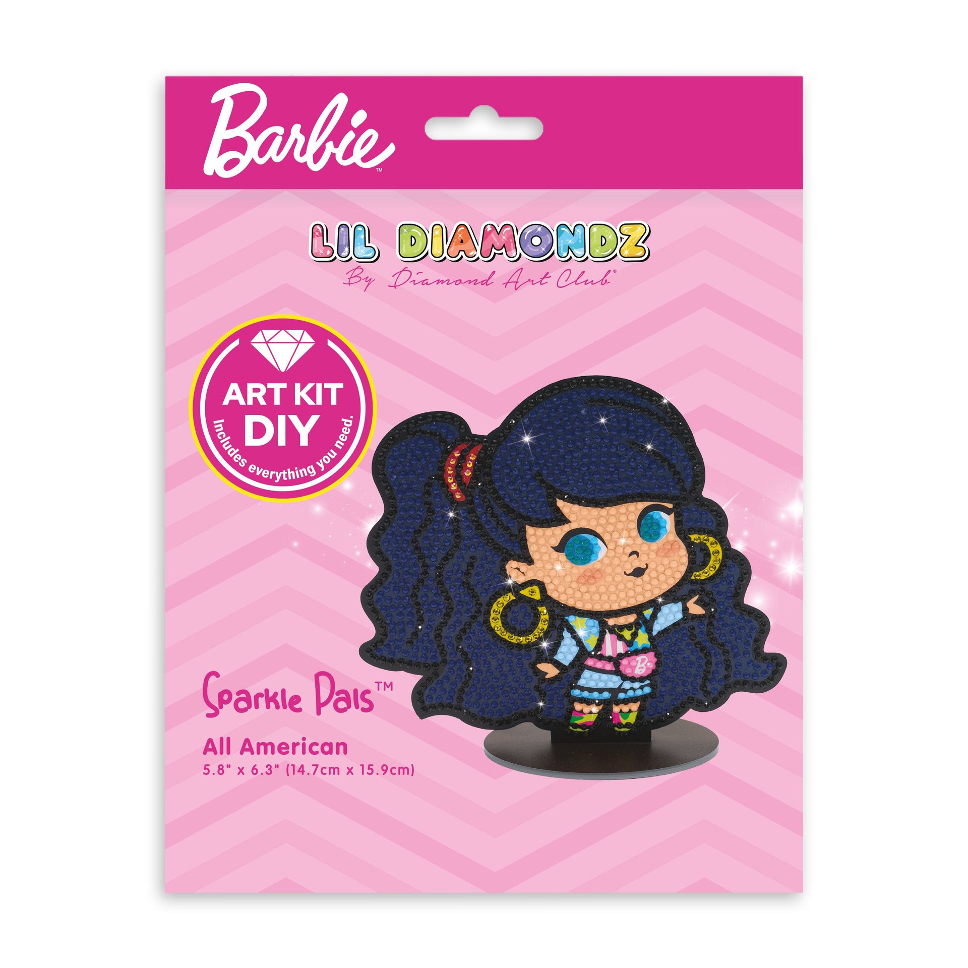Diamond Painting Sparkle Pals™ - All American 5.8" x 6.3" (14.7cm x 15.9cm) / Round with 11 Colors Including 1 AB and 1 Electro Diamond and 1 Fairy Dust Diamond / 1,310